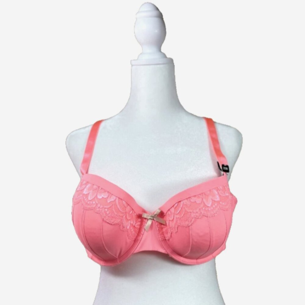City Chic Zara Contour Bra 44B Apricot Pink NWT‎ Plus Size
